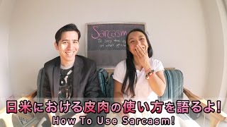 日米における皮肉の使い方を語るよ！
